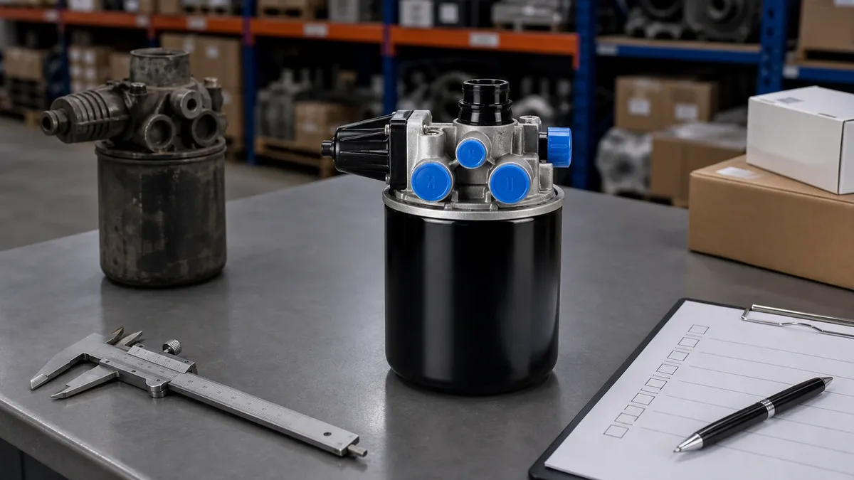 OTX air filter assembly inspection and matching scene