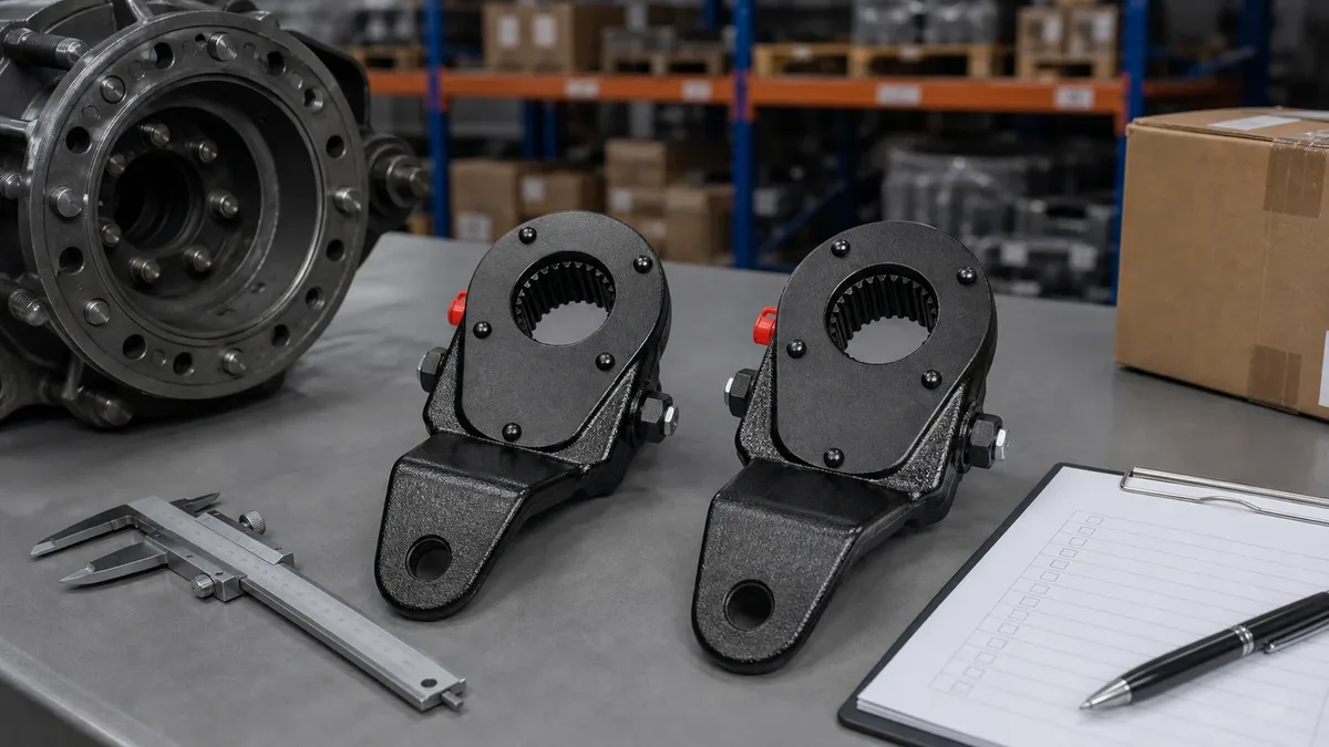 Sinotruk HOWO Sitrak automatic slack adjuster inspection scene